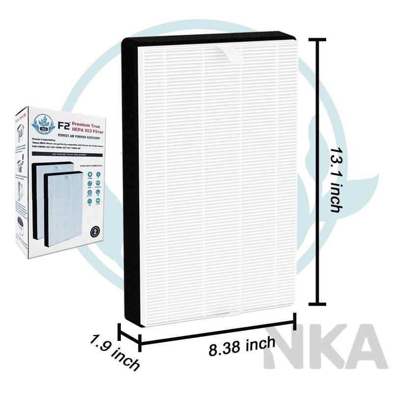 F2 True HEPA Replacement Filter (H13) Compatible with Air Purifier
