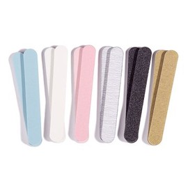 Iridesi Professional Colorful Mini Finger Nail Files Washable Emery Boards 3-1/2 Inches Long 12 Fingernail Files Per Pack