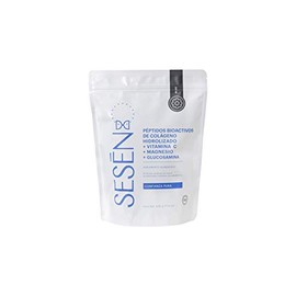SESĒN Colágeno Hidrolizado en polvo + Vitamina C + Magnesio+ Glucosamina Bolsa con 500 g