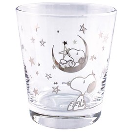 Ken Onishi Peanuts Snoopy Glass Star Silver 9.2 fl oz (260 ml) SNOOPY Glass PA-801 761835 Ф80 x H90 mm