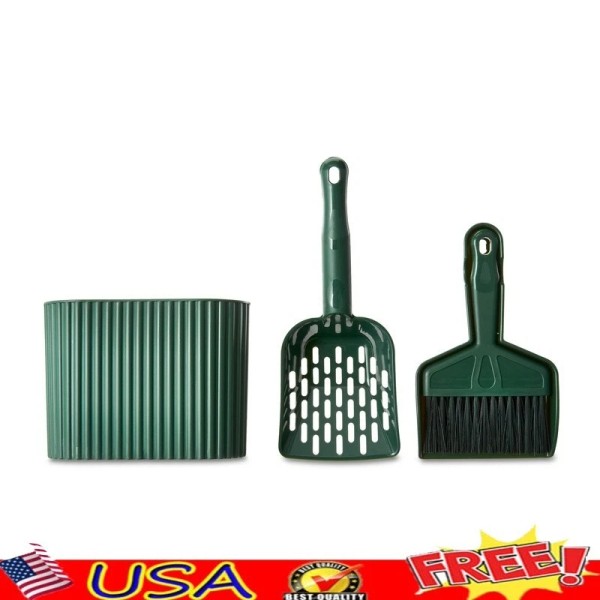 Unbranded 3-in-1 Litter Scoop with Sweep & Caddy with Litter