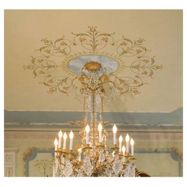 Decorative Stencil Marie-Antoinette Ceiling Medallion - Classic French Decor