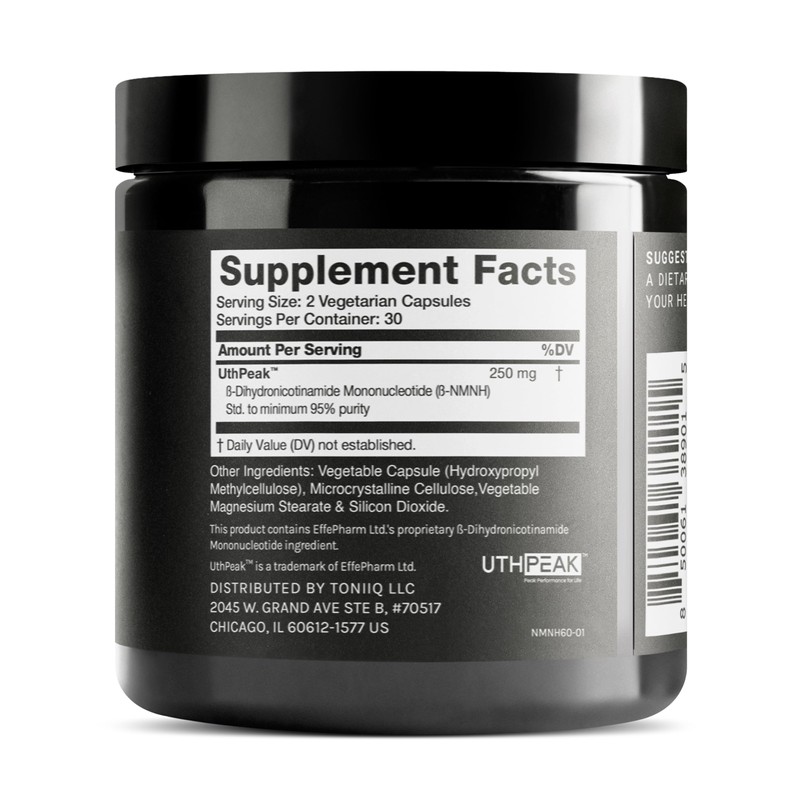 Toniiq NMNH Supplement – Clinically Studied UthPeak™ – 95% Highly