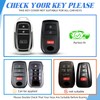 MILD EAST Key Fob Cover for Toyota with Keychain, Soft