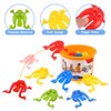 NUOBESTY Jumping Frogs Toy Set, Jump Frogs Toys with Bucket