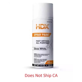 HDX 10 Oz. All Purpose Gloss White Spray Paint