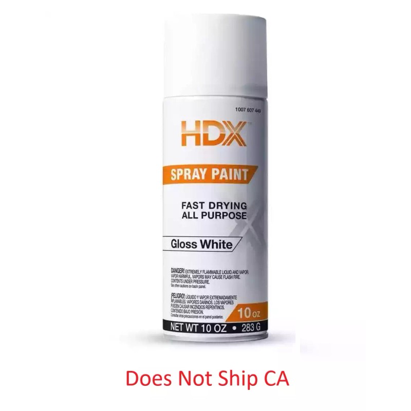 HDX 10 Oz. All Purpose Gloss White Spray Paint