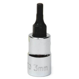 1/4" Dr, 7mm Size, Metric Hex Bit Socket, 6 Pts, Mfr: 35074-A
