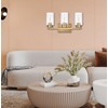 A1A9 3-Light Bathroom Vanity Light, Modern Brushed Gold Wall Lights