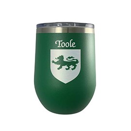 Toole Irish Coat of Arms Stemless Wine Travel Tumbler