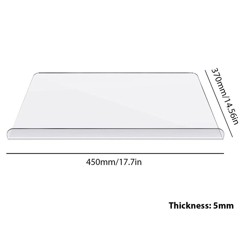 Acrylic Chopping Board Transparent Non Slip Cutting Board with Lip