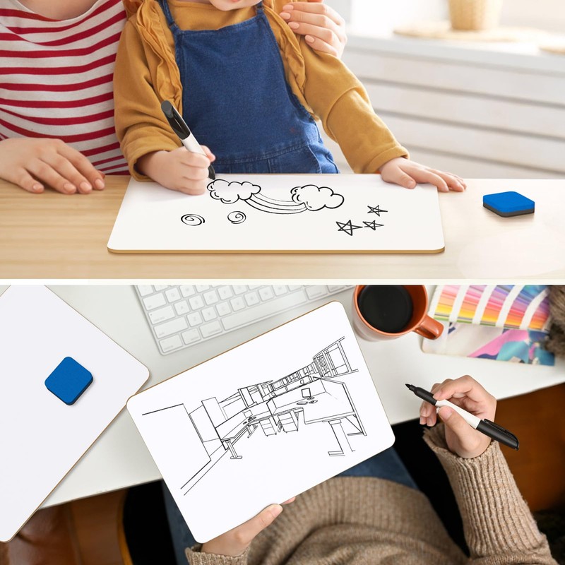 MaxGear Small White Board 2 Pack Dry Erase Boards, 9''x