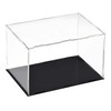 TOP-VIGOR Acrylic Clear Display Case, 25x15x15cm Assemble Dustproof Protection Countertop