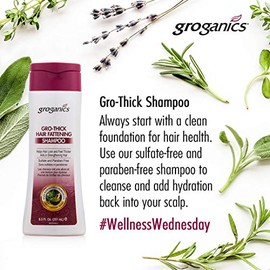 Groganics DHT growthick hair fattening shampoo 236.57ml