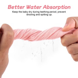 BEBOAN Baby Muslin Bandana Bibs 3-36 Months for Drooling and Teething, 8-Pack 100% Cotton Adjustable Drool Bibs for Baby Girls Boys, Absorbent Feeding Bib for Toddle Infant Newborn (Girl)