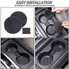 Lcojicep Car Central Control Cup Holder Panel Sticker Compatible with