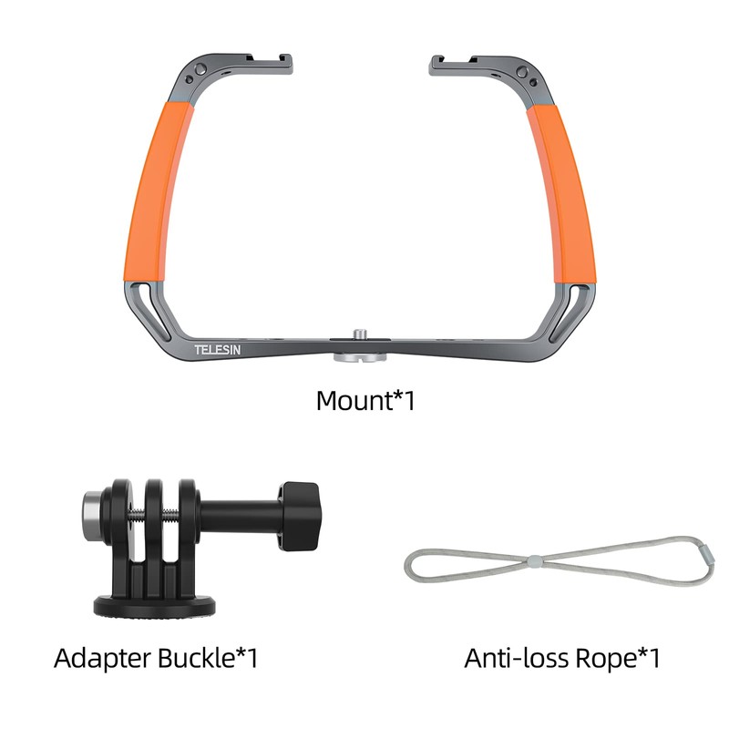 AuyKoo Diving Rig Stabilizer Aluminum Alloy Double Arm Mount for