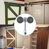 Skelang 2-Pack Box Rail Hnager, Double Wheel Rail Hanging Trolley,