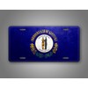 Kentucky Weathered Metal Flag License Plate Antique KY State Flag