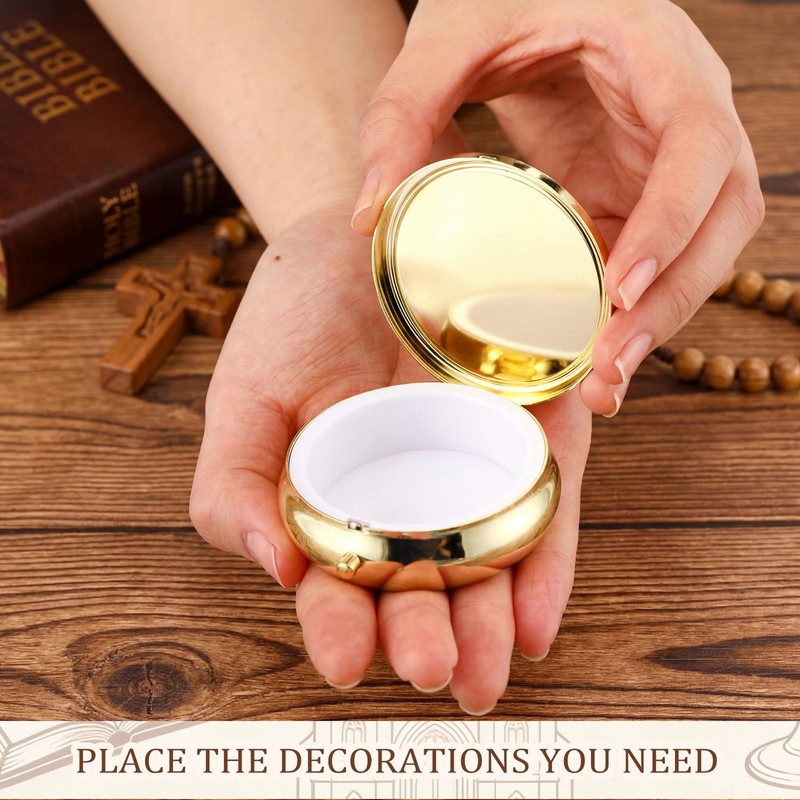 Pyx for Communion Host Catholic Gold Fish,Holy Grail