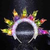 DRESBE - Diadema con luz y llama, para mujer, diseño