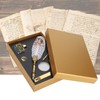 Dip Calligraphy Pen Set Owl Feather Pen Lacquer Stamp Vintage