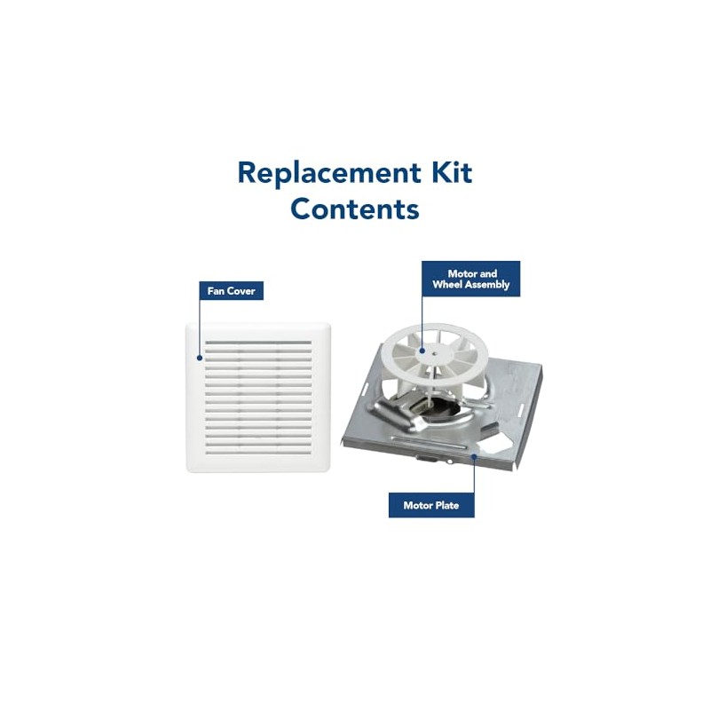 Broan-NuTone® Genuine Bath Fan Replacement Motor and Cover Kit, 50
