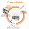 200Pcs M3 E-Clip Circlip 3mm External Retaining Rings,Juvielich 304 Stainless