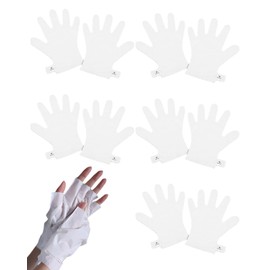 BARRU 5 Pairs Hand Mask - Suitable for Nail Art, Avoid UV Tanning, Suitable for DIY Hand Masks, Strong Skin Nourishing Hand Cream Mask for Aging and Cracked Hands (Contains No Liquid)
