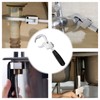 Wjelet Universal Adjustable Double Ended Wrench, Multifunctional Faucet Wrench Pipe