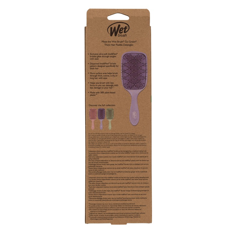 Wet Brush Go Green Thick Hair Paddle - Purple