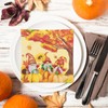40pcs Fall Gnomes Napkins Autumn Paper Cocktail Napkins Thanksgiving Harvest