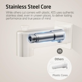 KES All Metal Tub Spout with Diverter, 5-3/8 Inch Bathtub Faucet Replacement, Slip-on Fits 1/2 Inch Copper Pipe, Polished