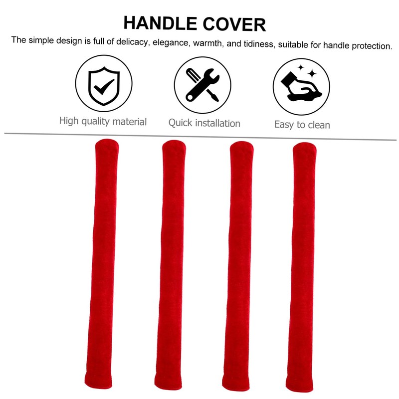 TEHAUX 4pcs Fridge Handle Covers Oven Handle Protectors Kitchen Accessories