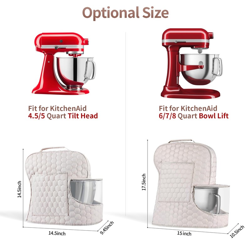 Stand Mixer Dust Cover Compatible with KitchenAid Mixer - Storage
