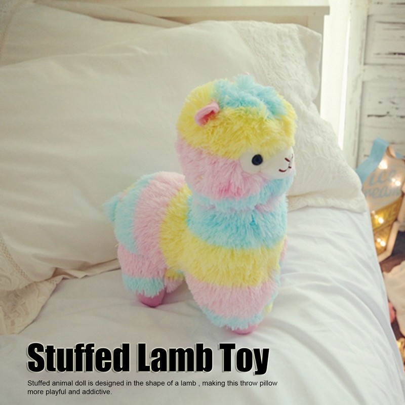 Soft Stuffed Animal Lamb Toy Comfortable Touch Cute Multi Color
