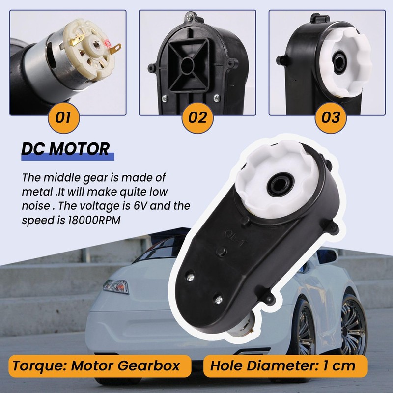 Aswalling RS390 Electric Motor 6V 18000RPM Car DC Motor for
