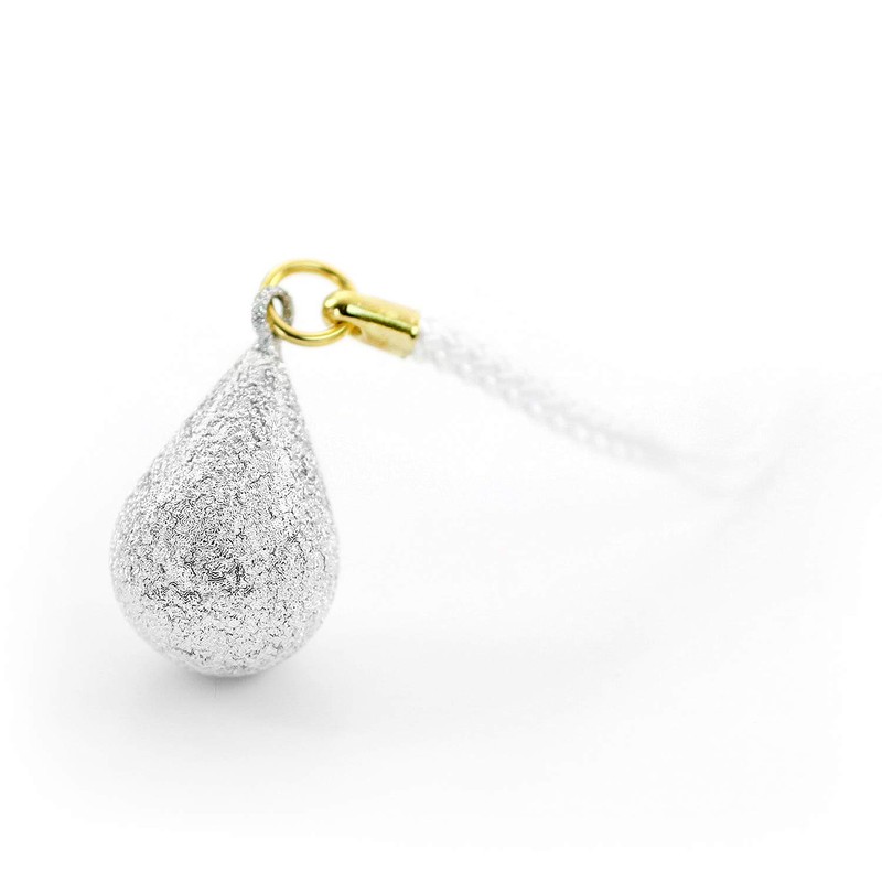 Barzaz Suikin Bell, Rooted Strap, Amulet, Bell, Water Drop, Silver,