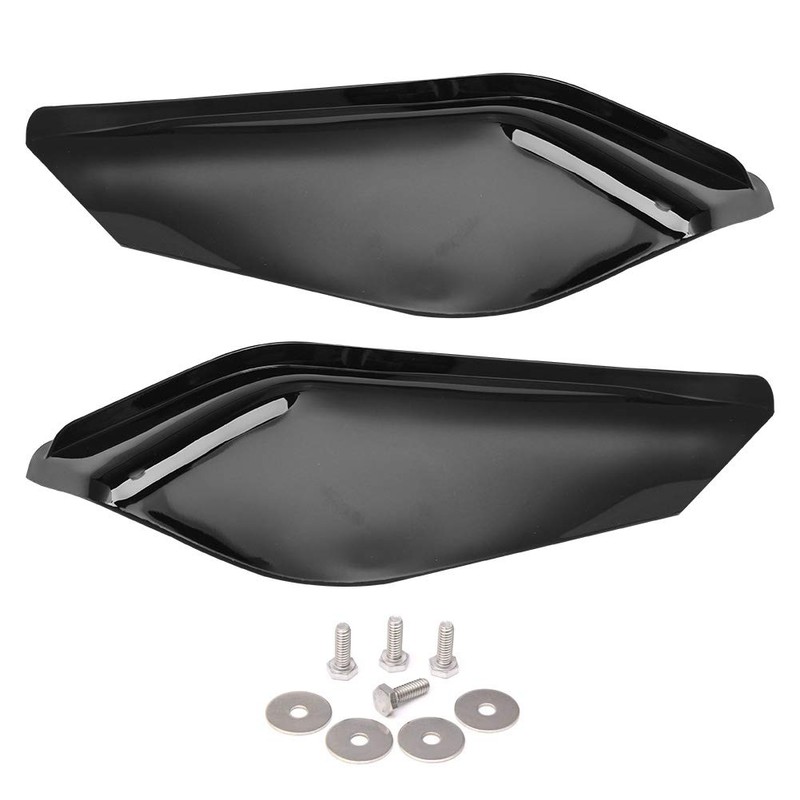 HIYOYO Vivid Black Mid-Frame Air Deflector Heat Shield Trim Cover
