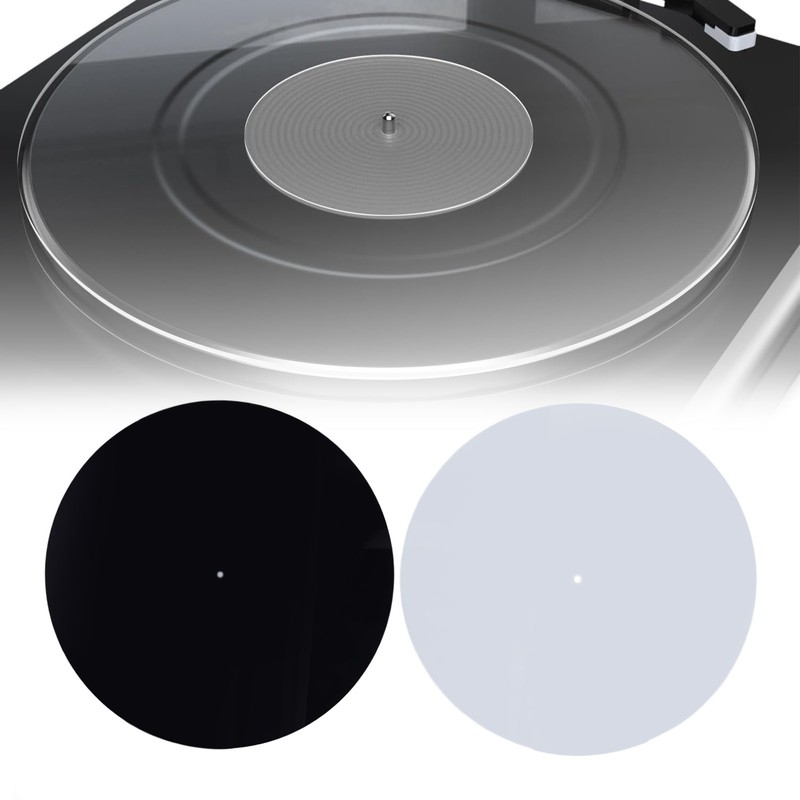 2Pcs Acrylic Turntable Slipmat Record Platter Player 12in Vinyl Slip