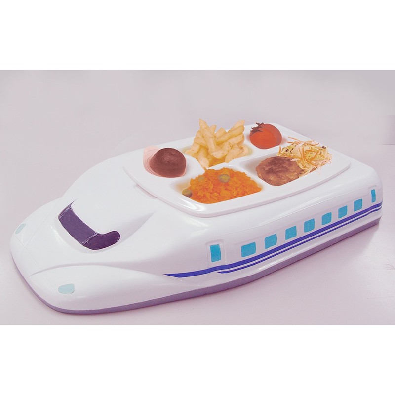 のりものランチプレートNEW N700系しんかんせん 電車グッズ ホワイト