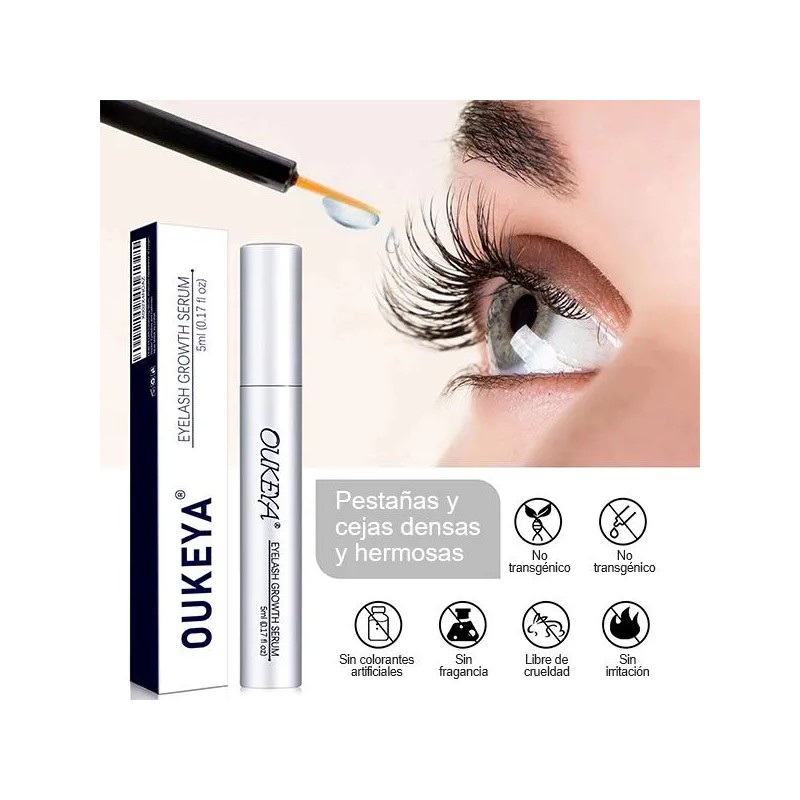 Oukeya Eyelash Growth Care, Ayuda Al Crecimiento De Las Pest