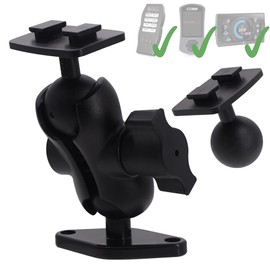 iSaddle 1" Ball SCT X4 SF4 Diamond Base Mount Holder - Aluminum Alloy Industry-Standard AMPS Hole Cobb AccessPORT V3 Holder for Bama SCT X3 Edge Products Insight CT CTS CTS2 CTS3 CTS2 CTS3 Mustang WRX