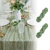 Sage Green Table Runner - 2 Pcs 10FT Gauze Cheesecloth