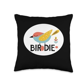 Colorful Birdie Speech Costume Throw Pillow