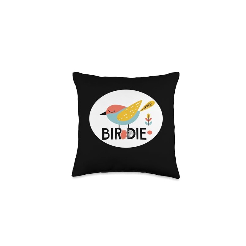 Colorful Birdie Speech Costume Throw Pillow