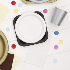 Unique 31044 7" Round Dessert Plates | Classic White Color Theme | 20ct, 20 Count (Pack of 1)