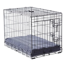 Happy Hounds Cooper Deluxe Reversible Crate Pad - Large - Denim