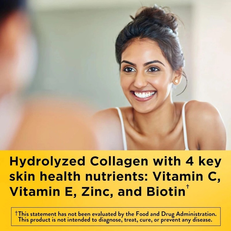 Nature Made Hydrolyzed Collagen Supplement Gummies with Vitamin C, Biotin