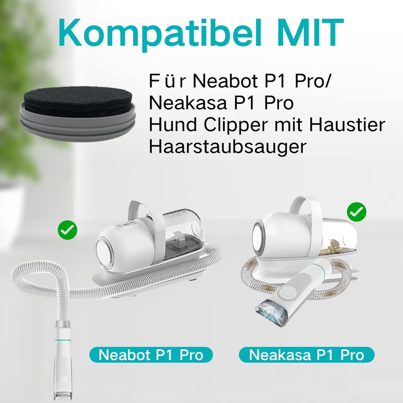 Home Times Hepa Filter Sponge Replacement Accessories for Neabot P1